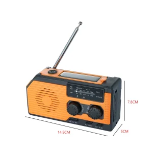Portable Solar Power Hand Crank Radio AM/FM/WB