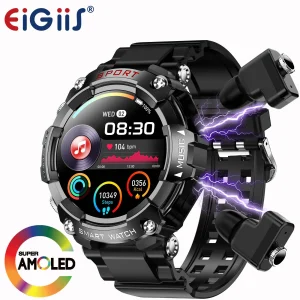 LaNikar Smart Watch AMOLED Display With In-Ear Bluetooth